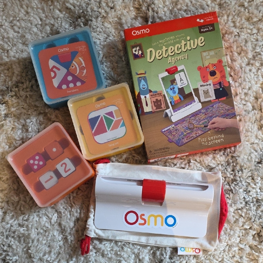 Osmo Genius Starter Kit For iPad With Detective Agency Add On Kit.